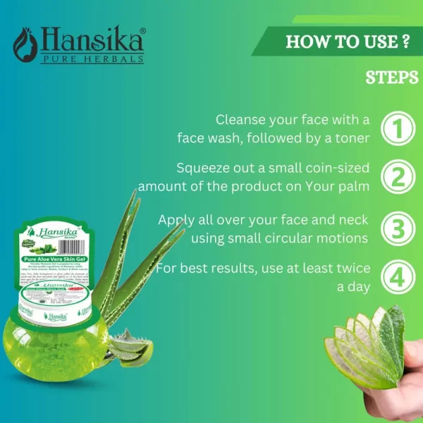 Hansika Aloe Vera Skin Gel 120gm - Image 3